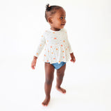 Posh Peanut Long Sleeve Peplum Ruffled Bummie Set - Jetson - Let Them Be Little, A Baby & Children's Clothing Boutique