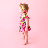Posh Peanut Ruffled Cap Sleeve Twirl Skirt Bodysuit - Malana - Let Them Be Little, A Baby & Children's Clothing Boutique