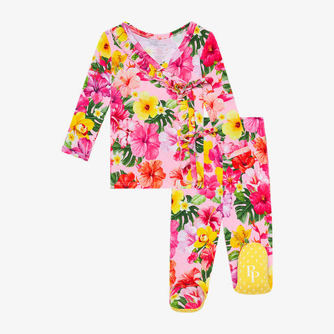 Posh Peanut Ruffled Front Kimono Set - Malana - Let Them Be Little, A Baby & Children's Clothing Boutique