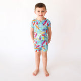 Posh Peanut Basic Short Sleeve Short Pajamas - Wave - Let Them Be Little, A Baby & Children's Clothing Boutique