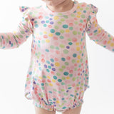 Posh Peanut Long Sleeve Ruffled Bubble Romper - Estelle - Let Them Be Little, A Baby & Children's Clothing Boutique