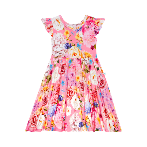 Posh Peanut Cap Sleeve Ruffled Twirl Dress - Chantria - Let Them Be Little, A Baby & Children's Clothing Boutique