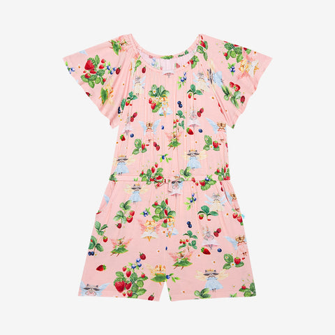 Posh Peanut Flutter Sleeve Short Romper - Annabelle - Let Them Be Little, A Baby & Children's Clothing Boutique