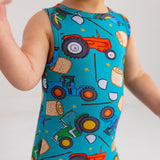 Posh Peanut Racerback Romper - Roberts - Let Them Be Little, A Baby & Children's Clothing Boutique