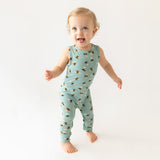 Posh Peanut Racerback Romper - Spring Bee - Let Them Be Little, A Baby & Children's Clothing Boutique