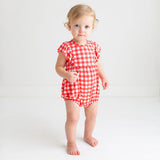 Posh Peanut Flutter Sleeve Bubble Romper - Polly - Let Them Be Little, A Baby & Children's Clothing Boutique