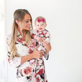 Posh Peanut Mommy Robe - Black Rose - Let Them Be Little, A Baby & Children's Boutique