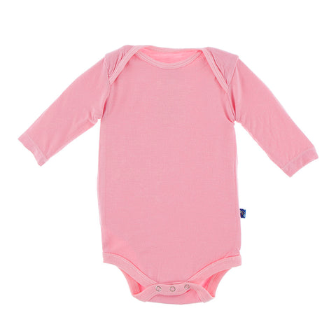 Kickee Pants Solid Basic Long Sleeve One Piece - Lotus - Let Them Be Little, A Baby & Children's Boutique