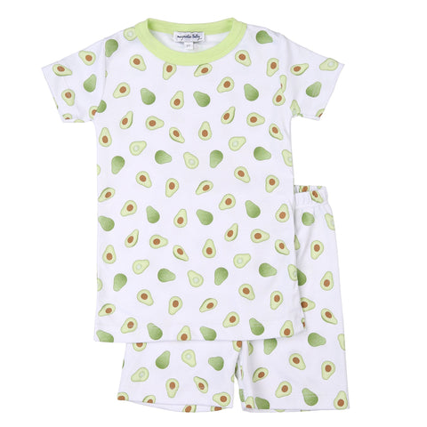 Magnolia Baby Shorts PJ Set - Tiny Avocado - Let Them Be Little, A Baby & Children's Clothing Boutique