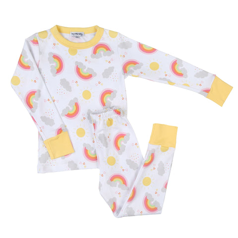 Magnolia Baby Long Sleeve PJ Set - Rainbow Joy - Let Them Be Little, A Baby & Children's Clothing Boutique