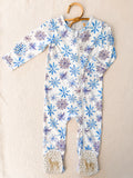 Velvet Fawn Zipper Footie - Winter Magic PREORDER - Let Them Be Little, A Baby & Children's Clothing Boutique