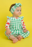 Angel Dear Bamboo Headband - Gingham Green - Let Them Be Little, A Baby & Children's Boutique