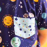 Macaron + Me Pocket Tee - Peaceful Planets - Let Them Be Little, A Baby & Children's Clothing Boutique
