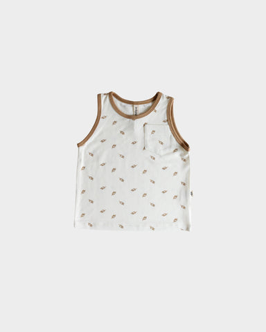 Babysprouts Pocket Tank - Leaves - Let Them Be Little, A Baby & Children's Clothing Boutique