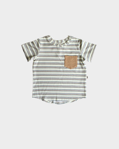 Babysprouts Pocket Tee - Vintage Stripe - Let Them Be Little, A Baby & Children's Clothing Boutique