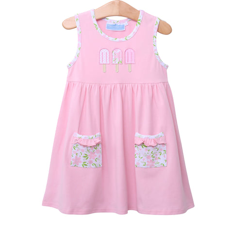 Trotter Street Kids Sleeveless Pocket Dress - Popsicle - Let Them Be Little, A Baby & Children's Clothing Boutique