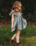 Ren + Rouge Blue Muslin Tie-on Dress - Let Them Be Little, A Baby & Children's Clothing Boutique
