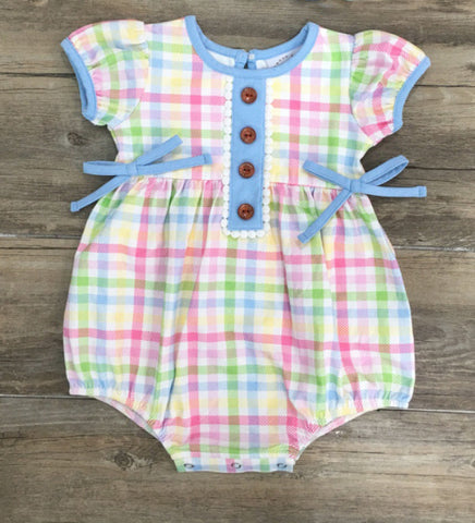 Swoon Baby Bubble Romper - 2213 Watercolor Gingham Collection - Let Them Be Little, A Baby & Children's Clothing Boutique