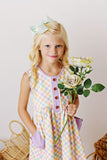 Swoon Baby Petal Bow Pocket Dress - 2385 Springster Plaid Collection PRESALE - Let Them Be Little, A Baby & Children's Clothing Boutique