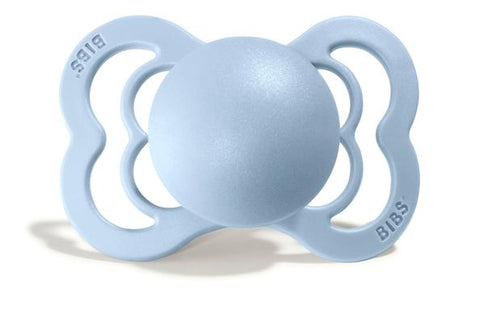 Bibs Supreme Pacifier Silicone - Baby Blue - Let Them Be Little, A Baby & Children's Boutique