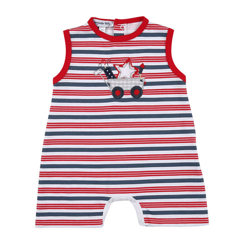 Magnolia Baby Applique Sleeveless Shortie Playsuit - 4th of July Wagon - Let Them Be Little, A Baby & Children's Clothing Boutique