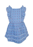 Blu & Blue Petal Embroidered Dress - Let Them Be Little, A Baby & Children's Boutique