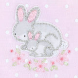 Magnolia Baby Embroidered Ruffle Front Footie - Darling Bunnies - Let Them Be Little, A Baby & Children's Boutique