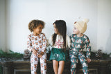 Velvet Fawn Long Sleeve PJ Set - O Little Town (Evergreen) - Let Them Be Little, A Baby & Children's Clothing Boutique