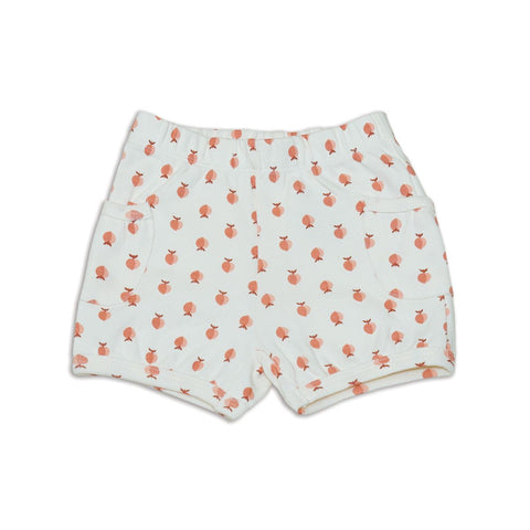 Silkberry Baby Organic Cotton Pocket Shorts - Peachy Keen - Let Them Be Little, A Baby & Children's Boutique