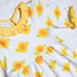 Magnolia Baby Zipped PJ Romper - Sunflower - Let Them Be Little, A Baby & Children's Boutique