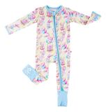 Birdie Bean Zip Romper w/ Convertible Foot - Oliver - Let Them Be Little, A Baby & Children's Clothing Boutique