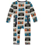 Kickee Pants Print Coverall with Zipper - Mom's Camera - Let Them Be Little, A Baby & Children's Clothing Boutique