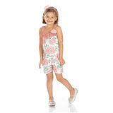 Kickee Pants Printed Flower Romper with Pockets - Fresh Air Florist - Let Them Be Little, A Baby & Children's Clothing Boutique