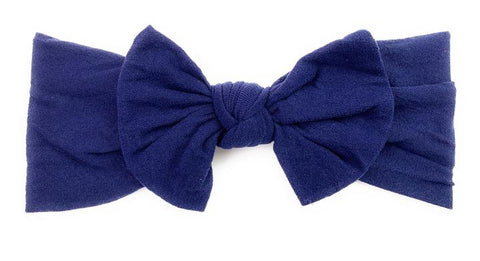 Baby Wisp Nylon Bow -  Navy - Let Them Be Little, A Baby & Children's Boutique