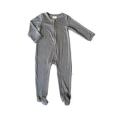 River + Co. Zipper Footie - Charcoal - Let Them Be Little, A Baby & Children's Clothing Boutique