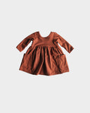 Babysprouts Long Sleeve Ballet Dress - Rust - Let Them Be Little, A Baby & Children's Clothing Boutique