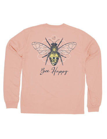 Properly Tied Long Sleeve Signature Tee - Bee Happy - Let Them Be Little, A Baby & Children's Clothing Boutique