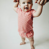 Baby Sprouts Shorties - Dots in Rose - Let Them Be Little, A Baby & Children's Clothing Boutique