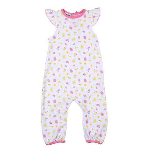 Magnolia Baby Printed Flutter Sleeve Playsuit - Fresh Lemonade - Let Them Be Little, A Baby & Children's Clothing Boutique
