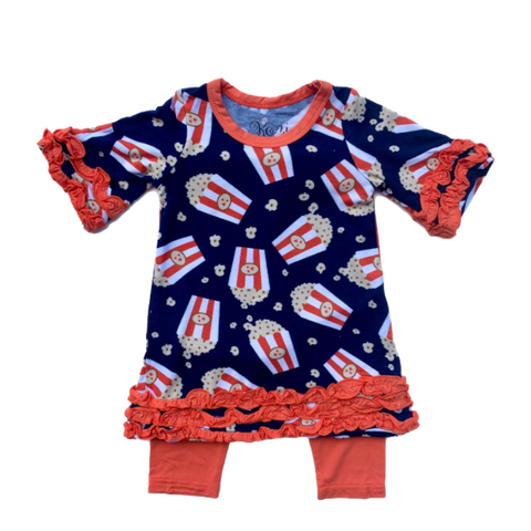 Kozi & Co Tunic Dress with Leggings Set - Popcorn - Let Them Be Little, A Baby & Children's Boutique