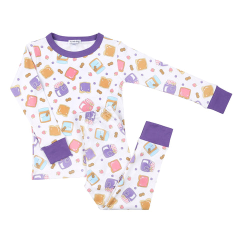 Magnolia Baby Long Sleeve PJ Set - Peanut Butter & Jelly - Let Them Be Little, A Baby & Children's Clothing Boutique