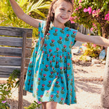 Pink Chicken Gracie Dress - Blue Cornflower - Let Them Be Little, A Baby & Children's Clothing Boutique