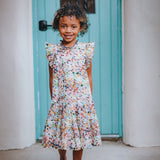 Pink Chicken Kalani Dress - Watercolor Brush - Let Them Be Little, A Baby & Children's Clothing Boutique
