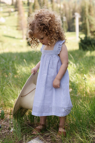 Lucky Jade Destination Dress - Sister Stripe Blue - Let Them Be Little, A Baby & Children's Clothing Boutique