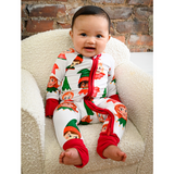 Hanlyn Collective Zip Rompsie w/ Convertible Foot - Santa's Little Helper - Let Them Be Little, A Baby & Children's Clothing Boutique