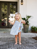 The Oaks Apparel Bloomer Set - Nora Blue Floral - Let Them Be Little, A Baby & Children's Clothing Boutique