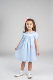The Oaks Apparel Dress - Penny Blue - Let Them Be Little, A Baby & Children's Clothing Boutique