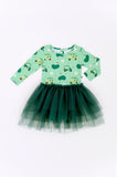 Kiki + Lulu Long Sleeve Toddler Dress w/ Tulle - No Ifs, Ands, or Putts - Let Them Be Little, A Baby & Children's Clothing Boutique
