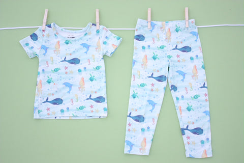 Two Peas 2 Piece PJ Set - Under the Sea - Let Them Be Little, A Baby & Children's Clothing Boutique