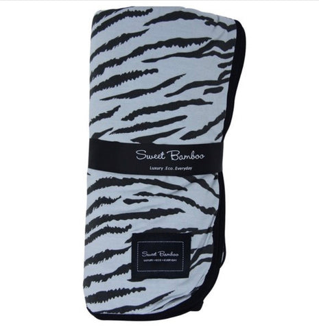 Sweet Bamboo Big Kid Blanket - Tiger Stripe - Let Them Be Little, A Baby & Children's Boutique